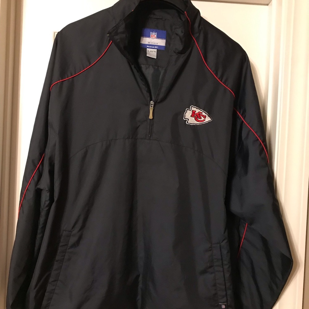 Original Kansas City Chiefs players jacket sz XL